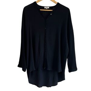 Noul by Oak+Fort crinkle rayon long sleeve button down top excellent condition